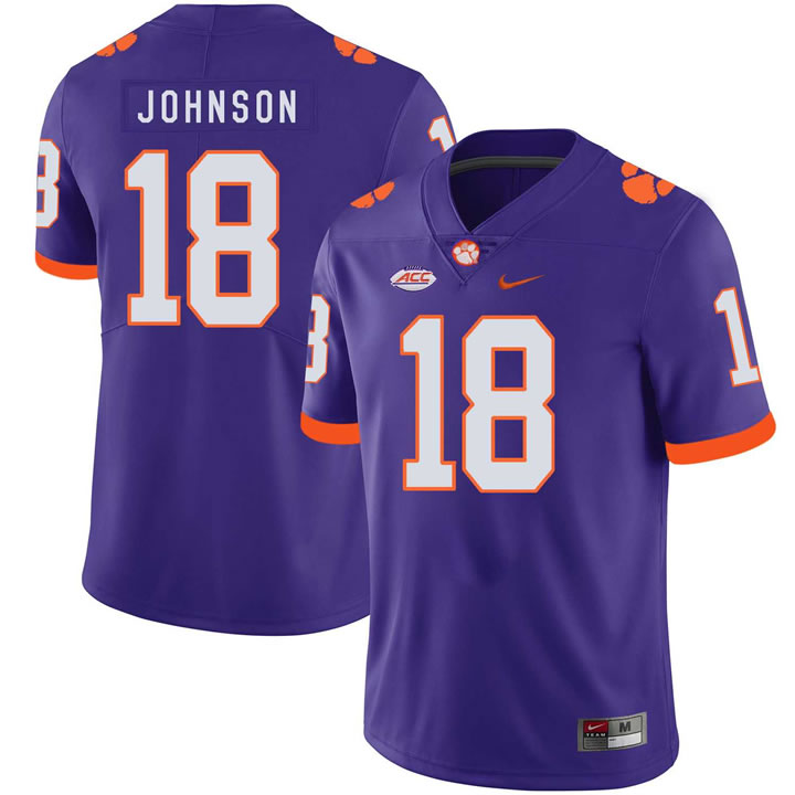 Clemson Tigers 18 Jadar Johnson Purple Nike College Football Jersey Dzhi,We sell and wholesale Clemson Tigers 18 Jadar Johnson Purple Nike College Football Jersey Dzhi on line form chian!